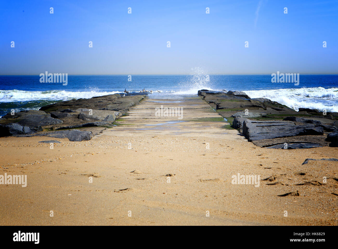 Am Meer Stockfoto