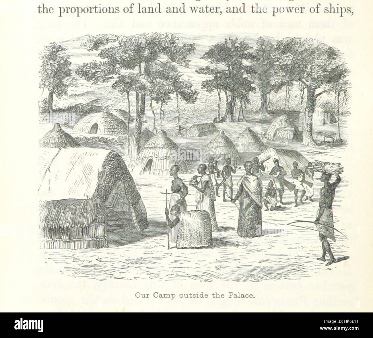 Illustration aus dem „Journal of the Discovery of the Source of the Nils“ (Journal of the Discovery of the Nils Source of the Nils), in dem Richard Francis Burton und John Hanning Speke im 19. Jahrhundert die Entdeckung und Entdeckung der Nilquelle durch Richard Francis Burton und John Hanning Speke darstellen. Stockfoto Illustration aus dem „Journal of the Discovery of the Source of the Nils“ (Journal of the Discovery of the Nils Source of the Nils), in dem Richard Francis Burton und John Hanning Speke im 19. Jahrhundert die Entdeckung und Entdeckung der Nilquelle durch Richard Francis Burton und John Hanning Speke darstellen. Stockfoto