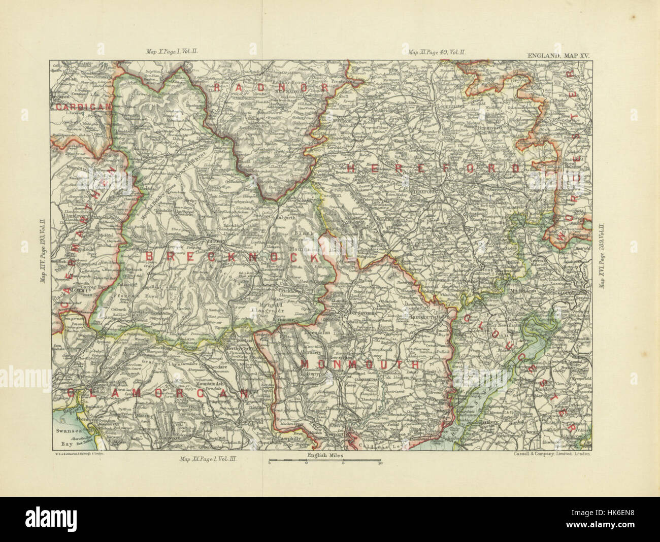 Abbildung Seite 264 entnommen "[Cassell es Gazetteer von Großbritannien und Irland... Mit zahlreichen Abbildungen und sechzig Karten.] " Abbildung Seite 264 entnommen "[Cassell es Gazett Stockfoto