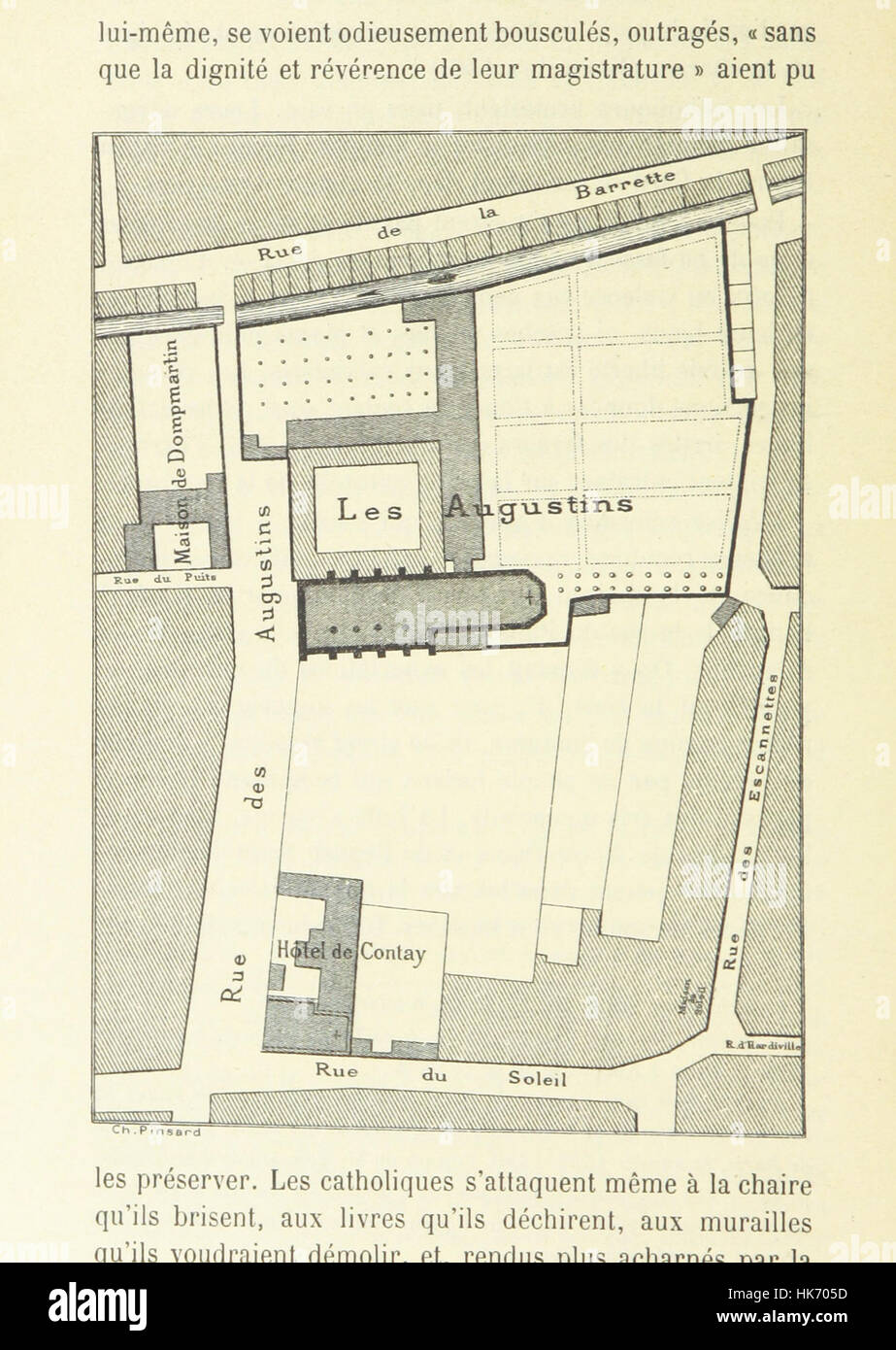 Bild aus der "Histoire De La Ville Amiens, etc." auf Seite 34 Bild entnommen Seite 34 der "Histoire Stockfoto