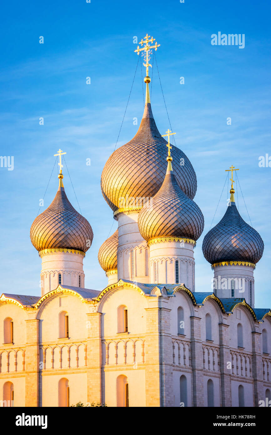 Rostower Kreml, Himmelfahrt Kathedrale, Goldener Ring, Russland Stockfoto