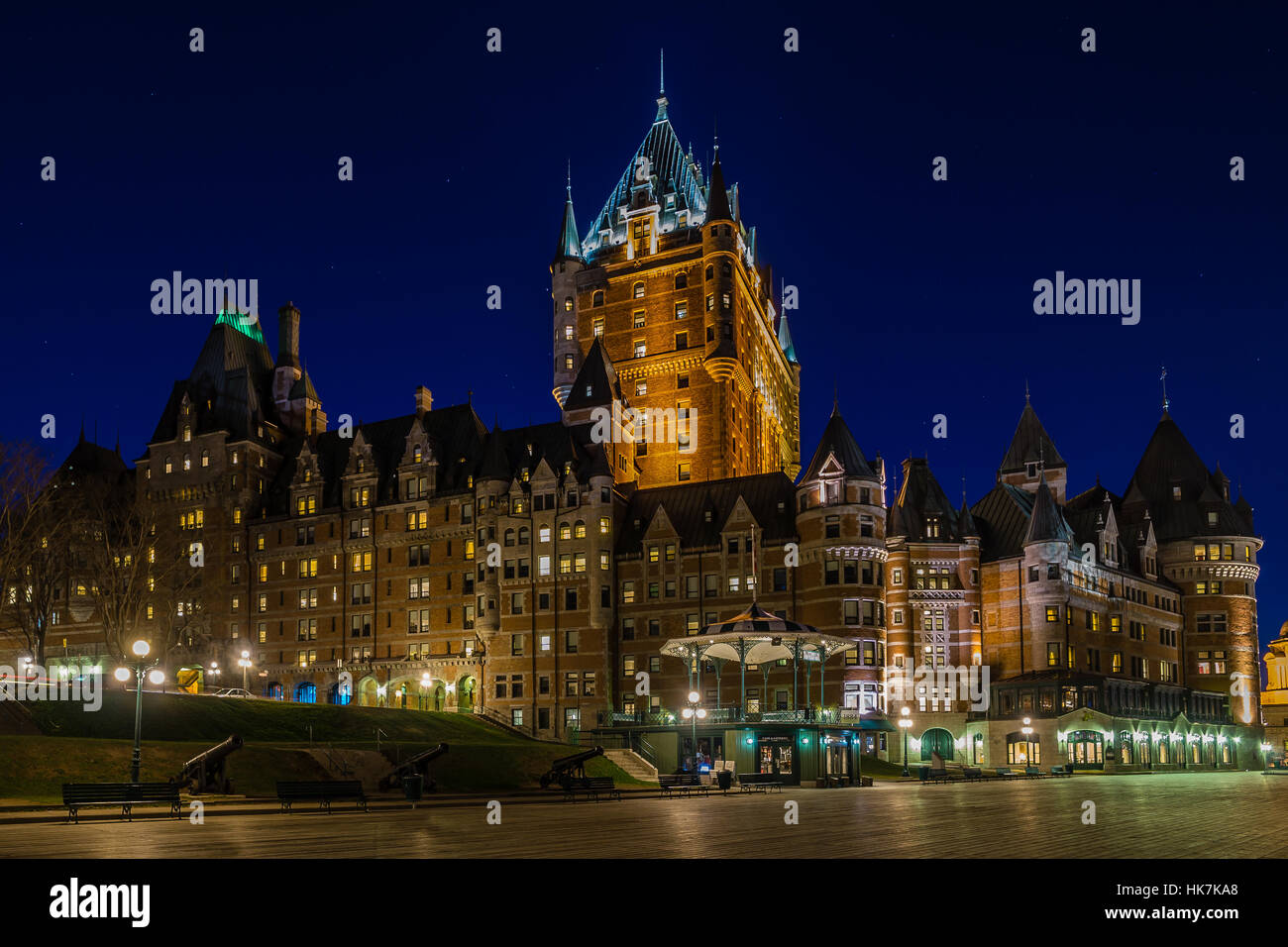 Fairmont Le Château Frontenac Stockfoto