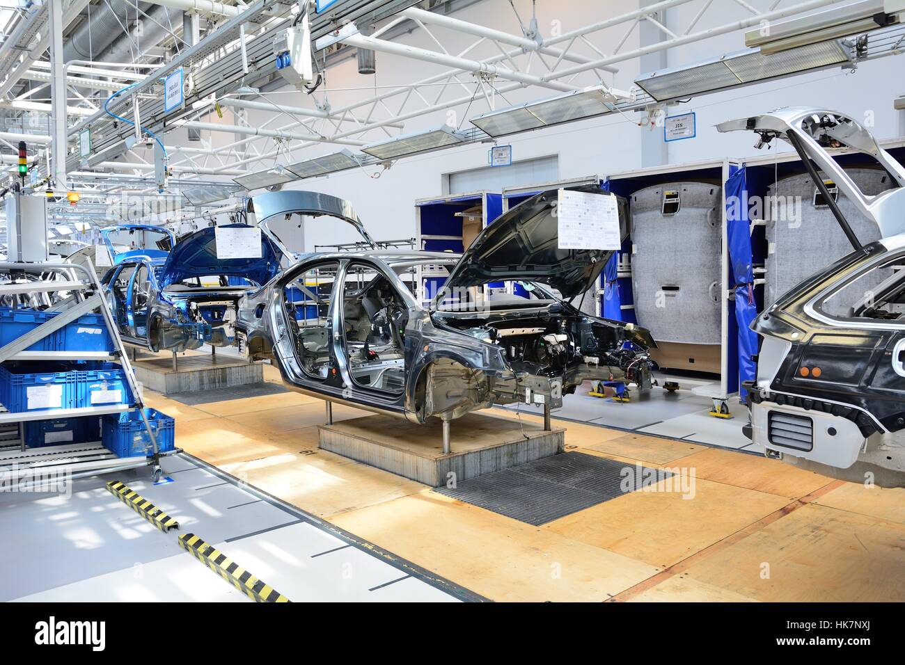 Skoda Auto Automobilfabrik in Mlada Boleslav. Stockfoto