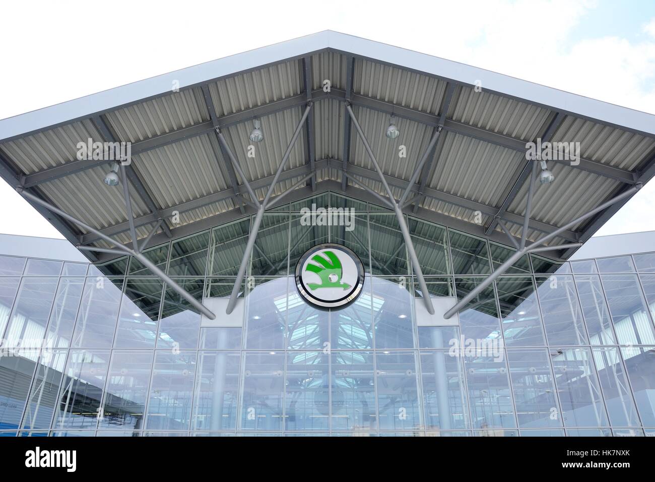 MLADA BOLESLAV, Tschechien - 30 Mai: Tag der offenen Tür bei Skoda Auto A.s. Fabrik. Skoda Auto feierte 120 Jahre seit der Gründung von Laurin & Kle Stockfoto
