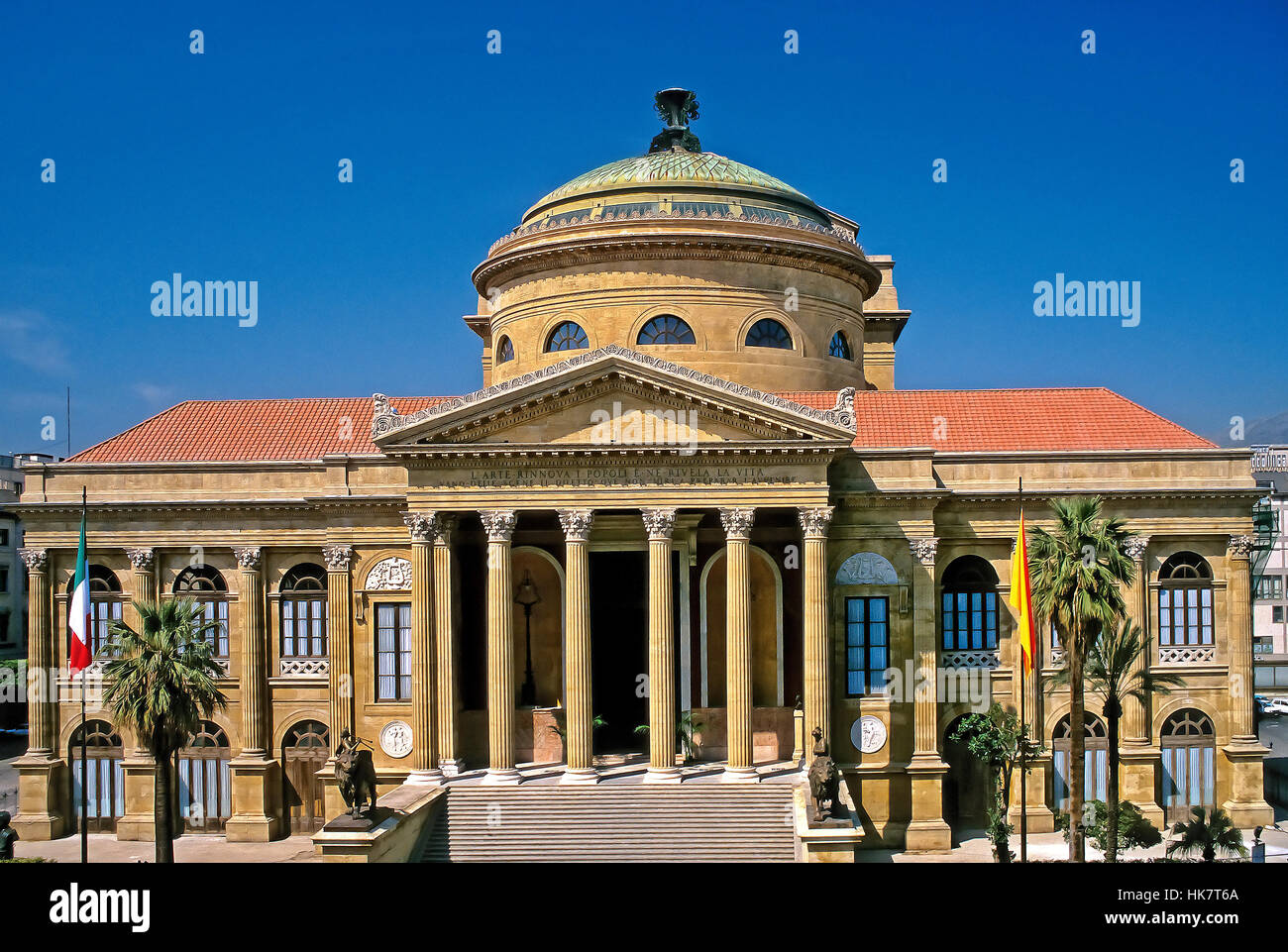 Sizilien, Palermo, Teatro Massimo, Teatro Massimo Stockfoto