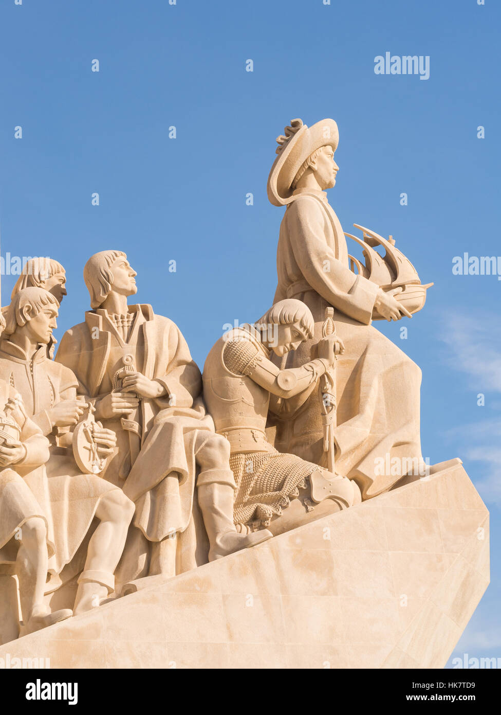 Denkmal der Entdeckungen der neuen Welt in Belem, Lissabon, Portugal. Stockfoto