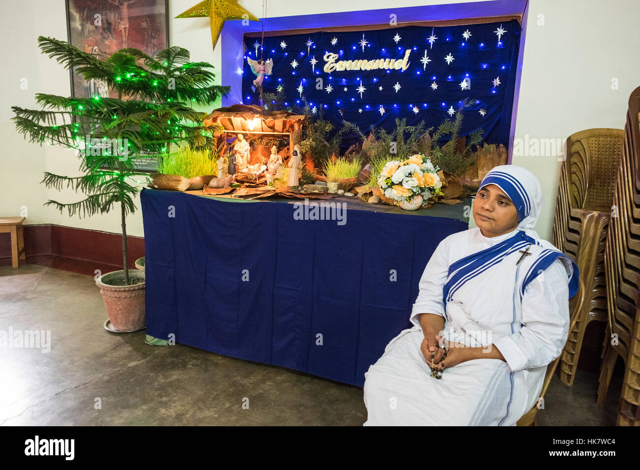 India, West Bengal, Kalkutta, Mutter Teresa Haus Stockfoto