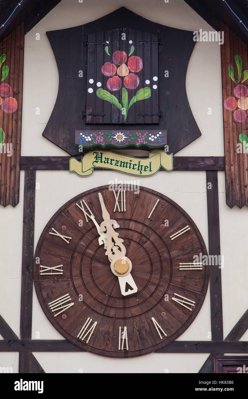 Gernrode Harz Uhrenfabrik kuckusuhren Stockfoto