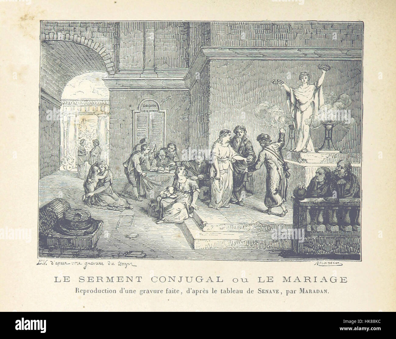 La Démagogie En 1793 À Paris, Ou Histoire, Jour Par Jour, de l'Année 1793, Accompagnée de Dokumente Contemporains Rares Ou Inédits, Recueillis, mis En Ordre et Commentés par C. A. Dauban. Ouvrage Enrichi de ergreifen Gravuren de Valton et autres Artisten, etc. Bild entnommen Seite 416 von "La Démag Stockfoto