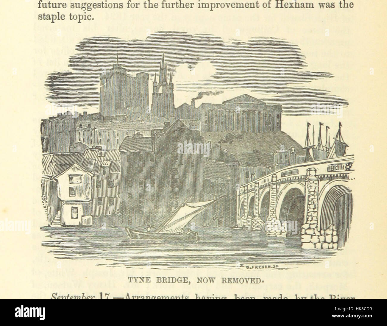 Lokale Aufzeichnungen; oder historischen Register der bemerkenswerte Ereignisse eingetretenen in Northumberland und Durham, Newcastle-upon-Tyne und Berwick-upon-Tweed, mit biographischen Mitteilungen der Verstorbenen... 1833 bis... 1866, veröffentlicht eine Fortsetzung der Arbeit von... Herr John Sykes Image entnommen Seite 448 von "lokalen Aufzeichnungen; oder Stockfoto