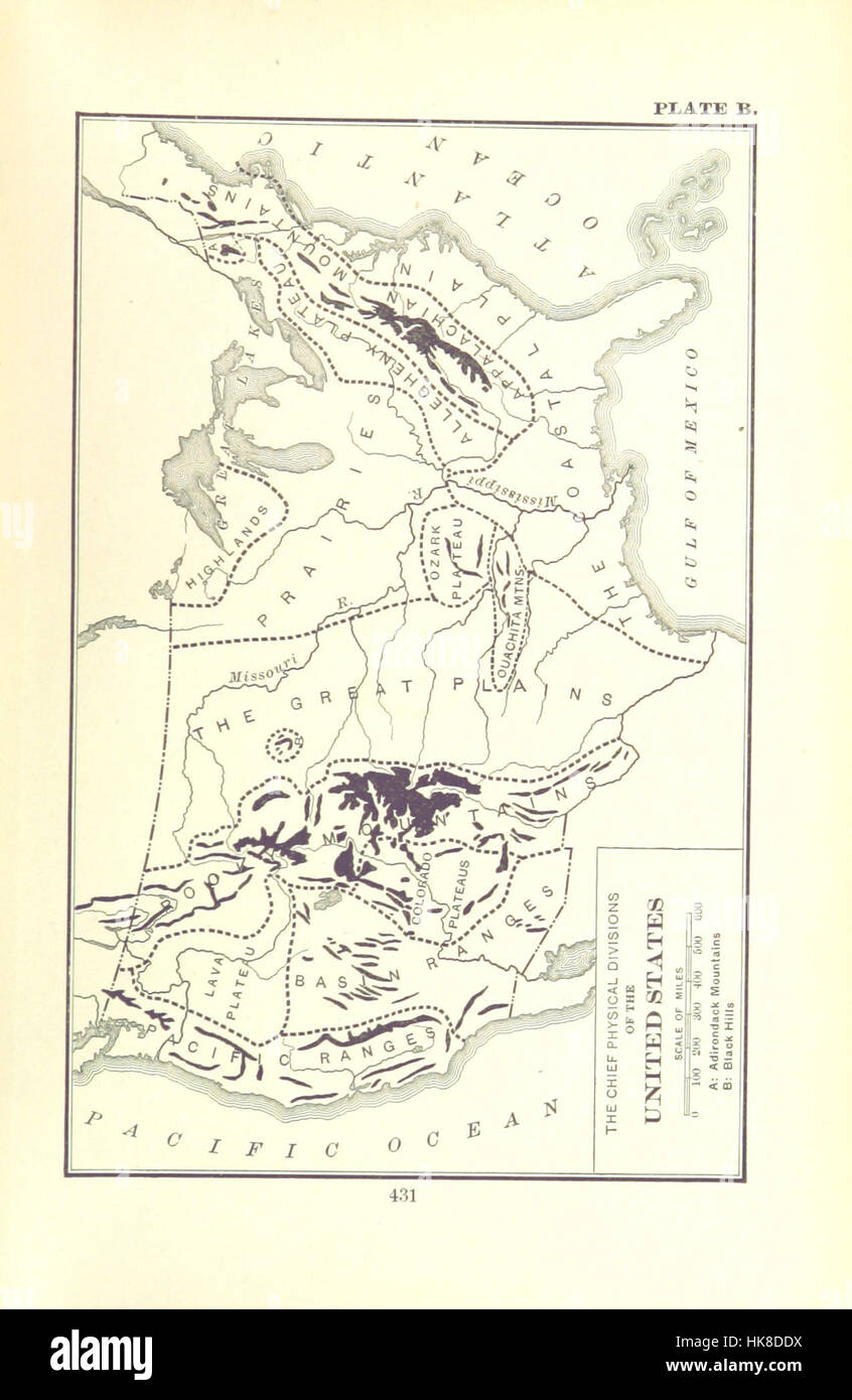 Bild entnommen Seite 455 von "Physische Geographie. Von W. M. Davis... von William Henry Snyder unterstützt. [Mit Platten.] " Bild entnommen Seite 455 von ' körperliche Ge Stockfoto