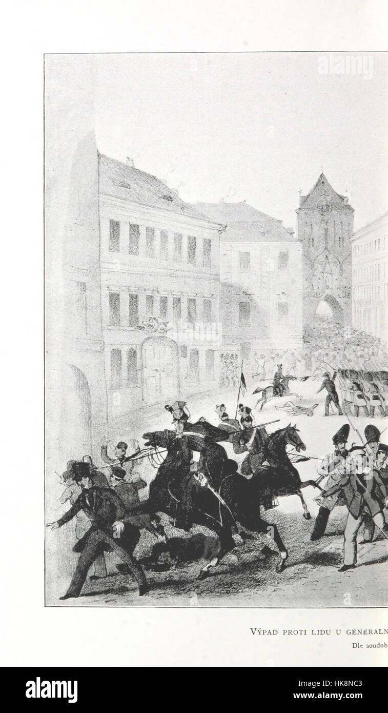 Bild entnommen Seite 530 von "Na Úsvitě Nové Doby. Dějiny Roku 1848. V Zemích českých. [Mit Abbildungen, einschließlich Portraits und Faksimiles.] " Bild entnommen Seite 530 von "Na Úsvitě Stockfoto