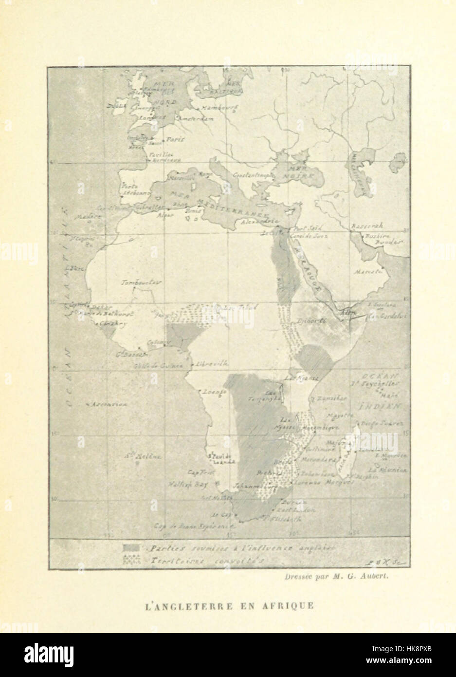 Bild von Seite 55 der "L'Afrique du Sud. Lettre-Préface Par M. A. Prince, etc. [mit Karten.] " Bild von Seite 55 der "L'Afrique du Sud Lett Stockfoto