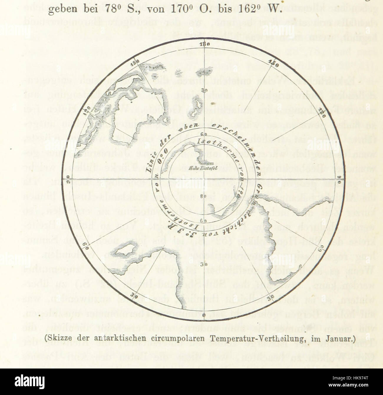 Bild entnommen Seite 726 "Klimatographische Uebersicht der Erde in Einer Sammlung Authentischer spontan usw." Bild entnommen Seite 726 von ' Klimatographische Uebersi Stockfoto