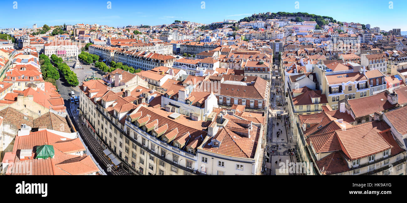 Lissabon, PORTUGAL - ca. Oktober 2016: Straßen von Lissabon Stadt, Portugal. Stockfoto