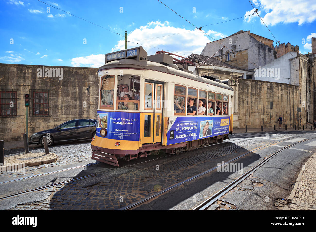 Lissabon, PORTUGAL - ca. Oktober 2016: Straßen von Lissabon Stadt, Portugal. Stockfoto