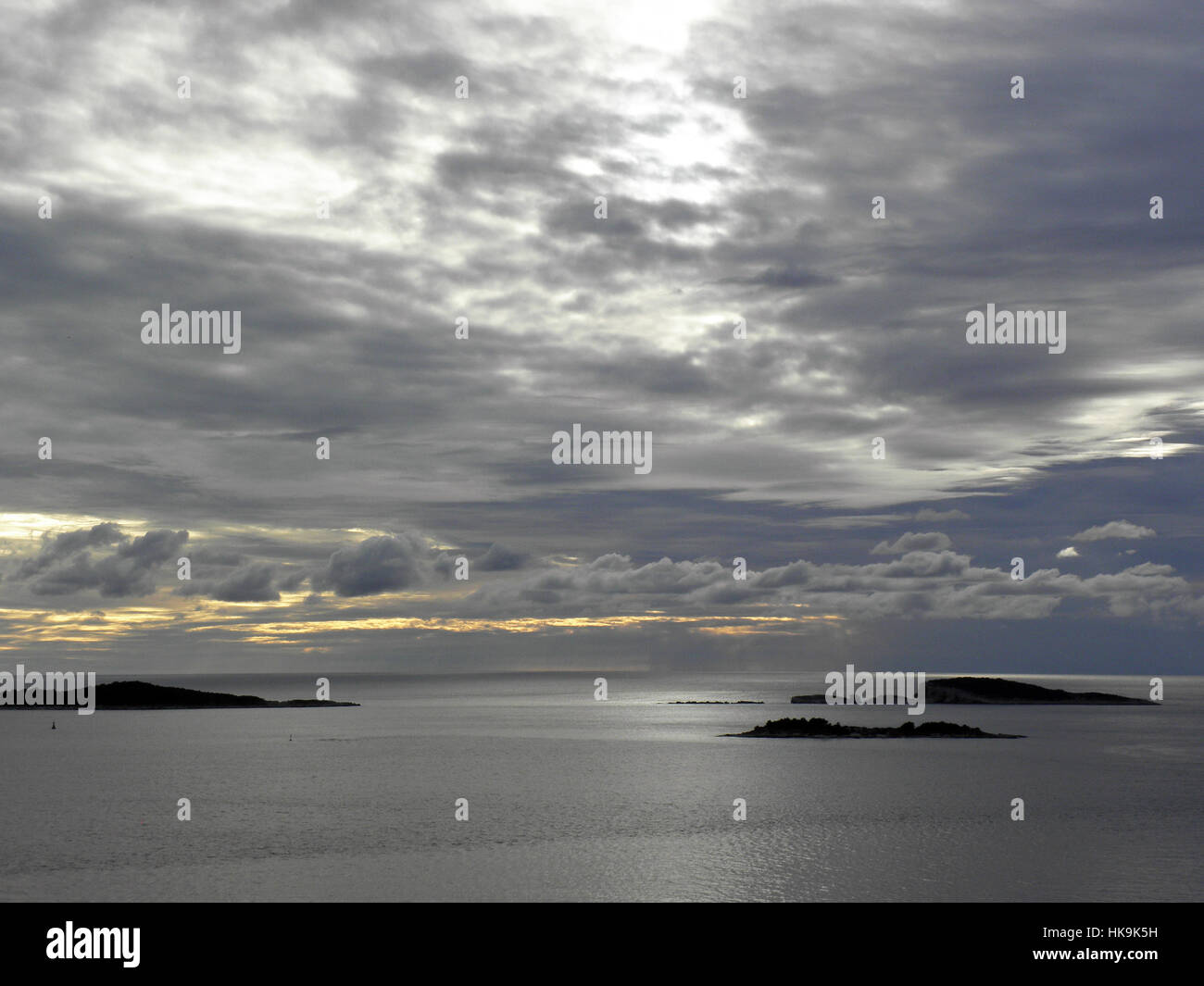 Winter-Sonnenuntergang in Dubrovnik, Kroatien, Europa, 7 Stockfoto