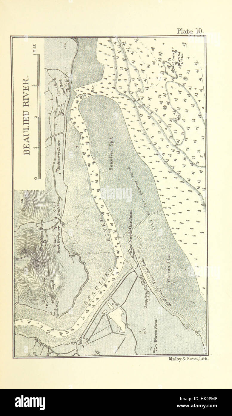 Bild von Seite 79 von "The Solent Diagramm Buch mit Segeln Anweisungen für alle Flüsse und Häfen zwischen Selsea und Portland" Bild von Seite 79 von ' The Solent Stockfoto