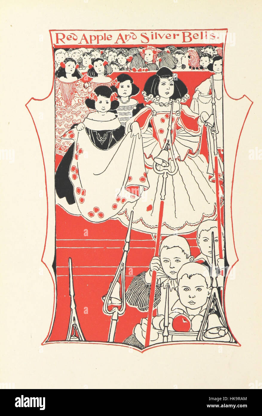 Bild von Seite 8 von "Red Apple und Silberglocken. Ein Buch des Verses für Kinder jeden Alters... Illustriert von Alice B. Woodward' Bild von Seite 8 von ' Red Appl Stockfoto