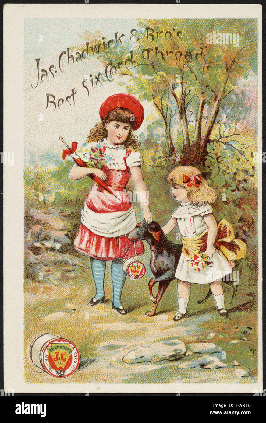Jas. Chadwick & Bros besten sechs Kabel Thread. Stockfoto