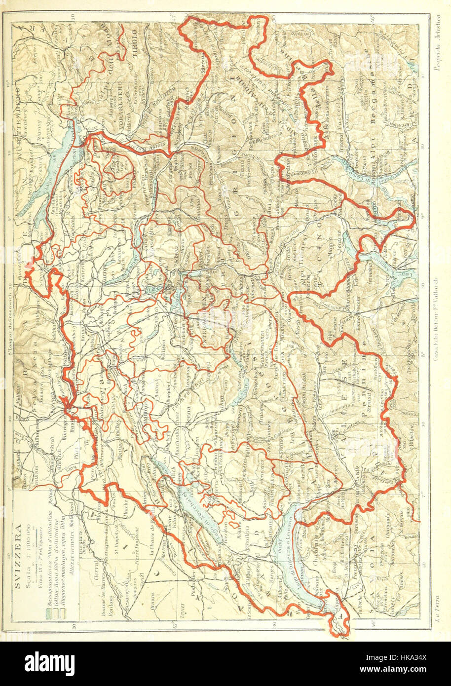 Bild entnommen Seite 987 von "La Terra, Trattato Popolare di Geografia Universale pro G. Marinelli Ed Altri Scienziati Italiani, etc. [mit Abbildungen und Karten.]" Bild entnommen Seite 987 von "La Terra, Tratt Stockfoto