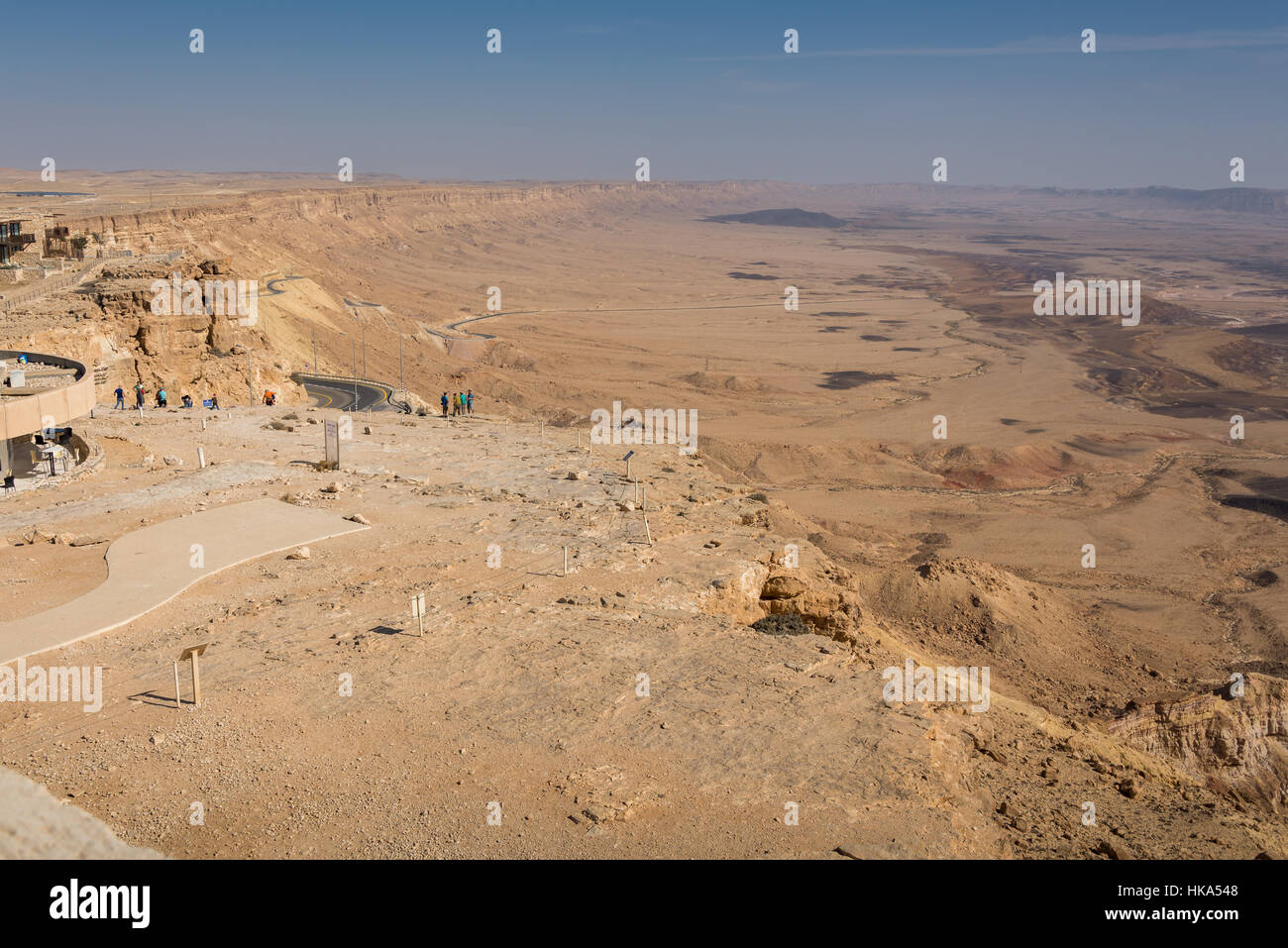 Besuch in Mitzpe Ramon im Süden Israels Stockfoto