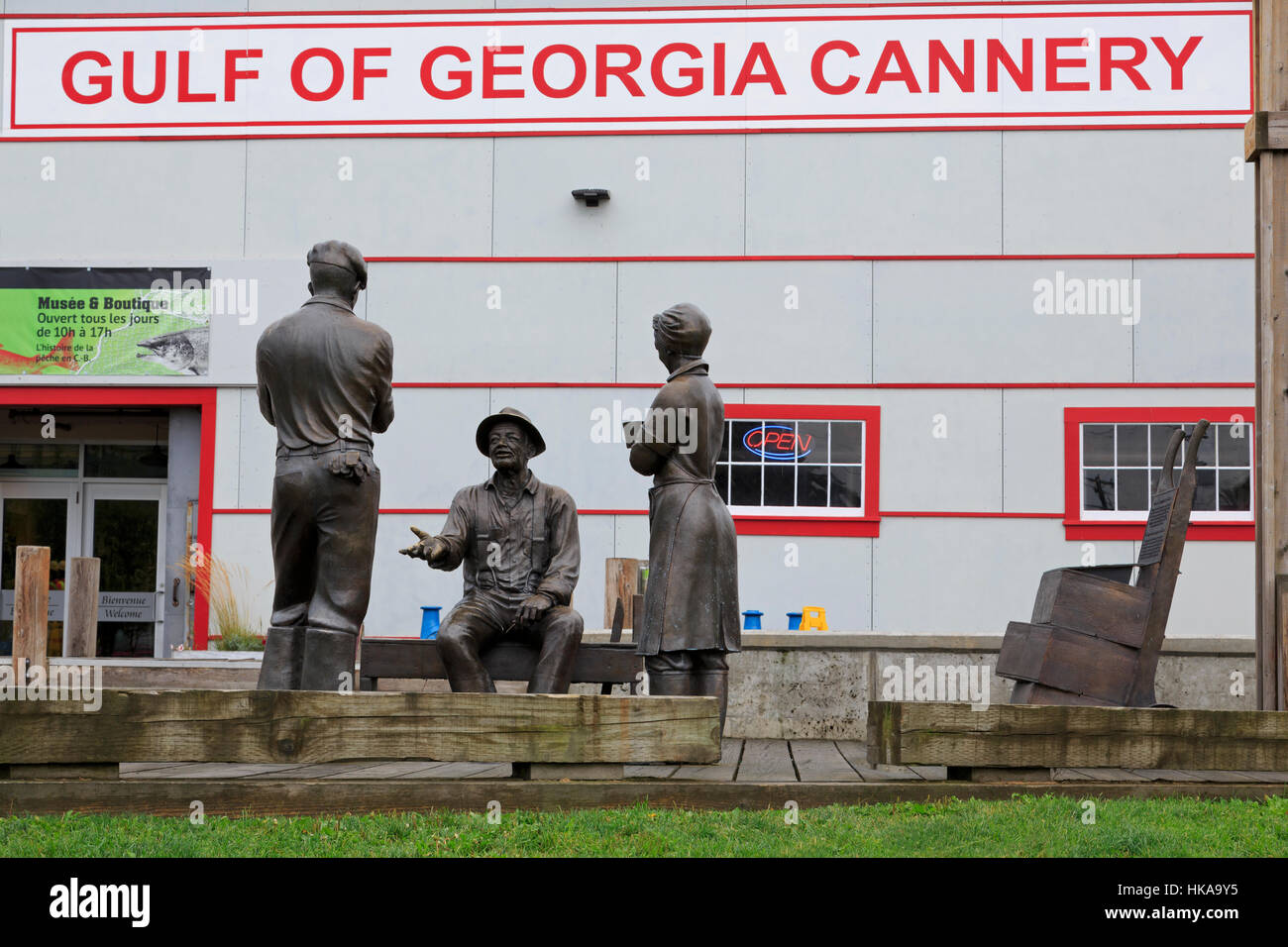 Golf von Georgia Cannery, Steveston Fischerdorf, Vancouver, British Columbia, Kanada Stockfoto