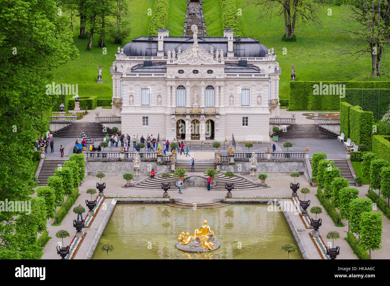 Garten von schloss linderhof Fotos und Bildmaterial in hoher