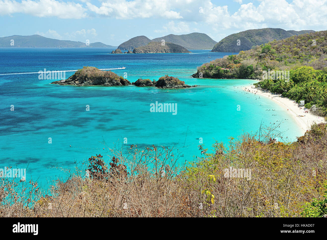 schöner Strand in amerikanische Jungferninseln Stockfoto