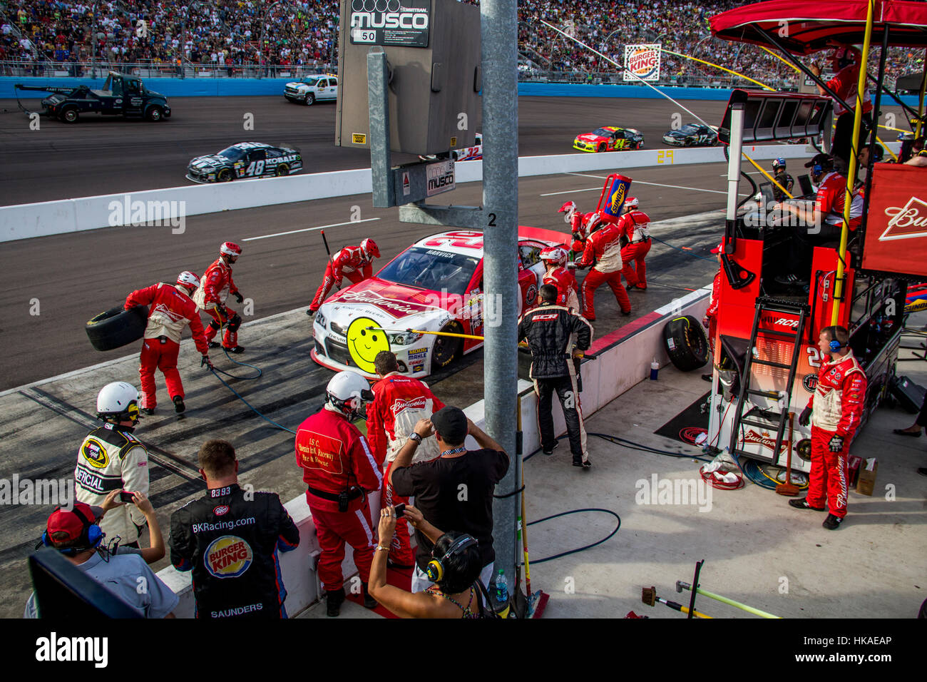 US-amerikanischer NASCAR-Autorennen Stockfoto