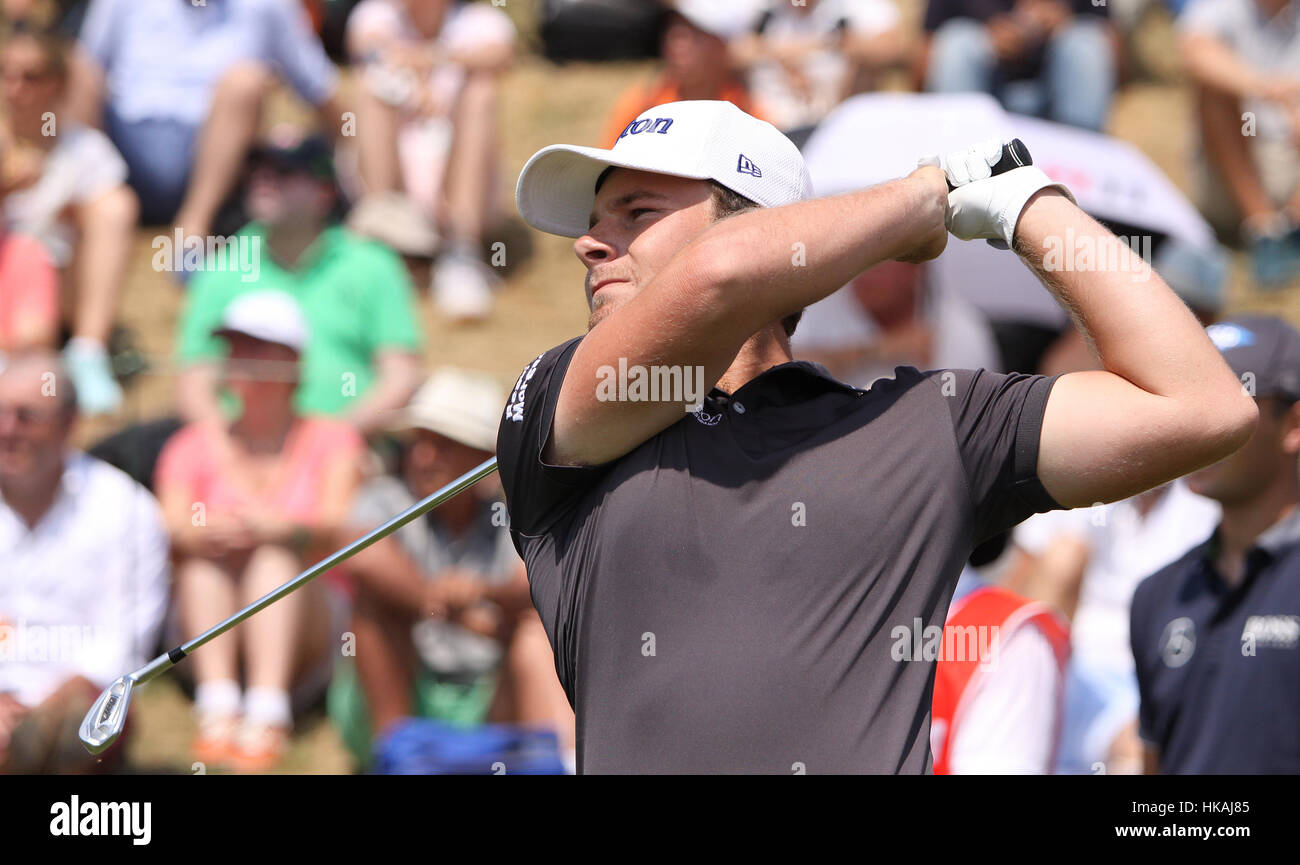 Paris, Frankreich, 04. Juli 2015: Tyrrell Hatton (eng) während der dritten Runde der French Open, europäischen Golftour, Juli 04, 2015 Golf n Stockfoto