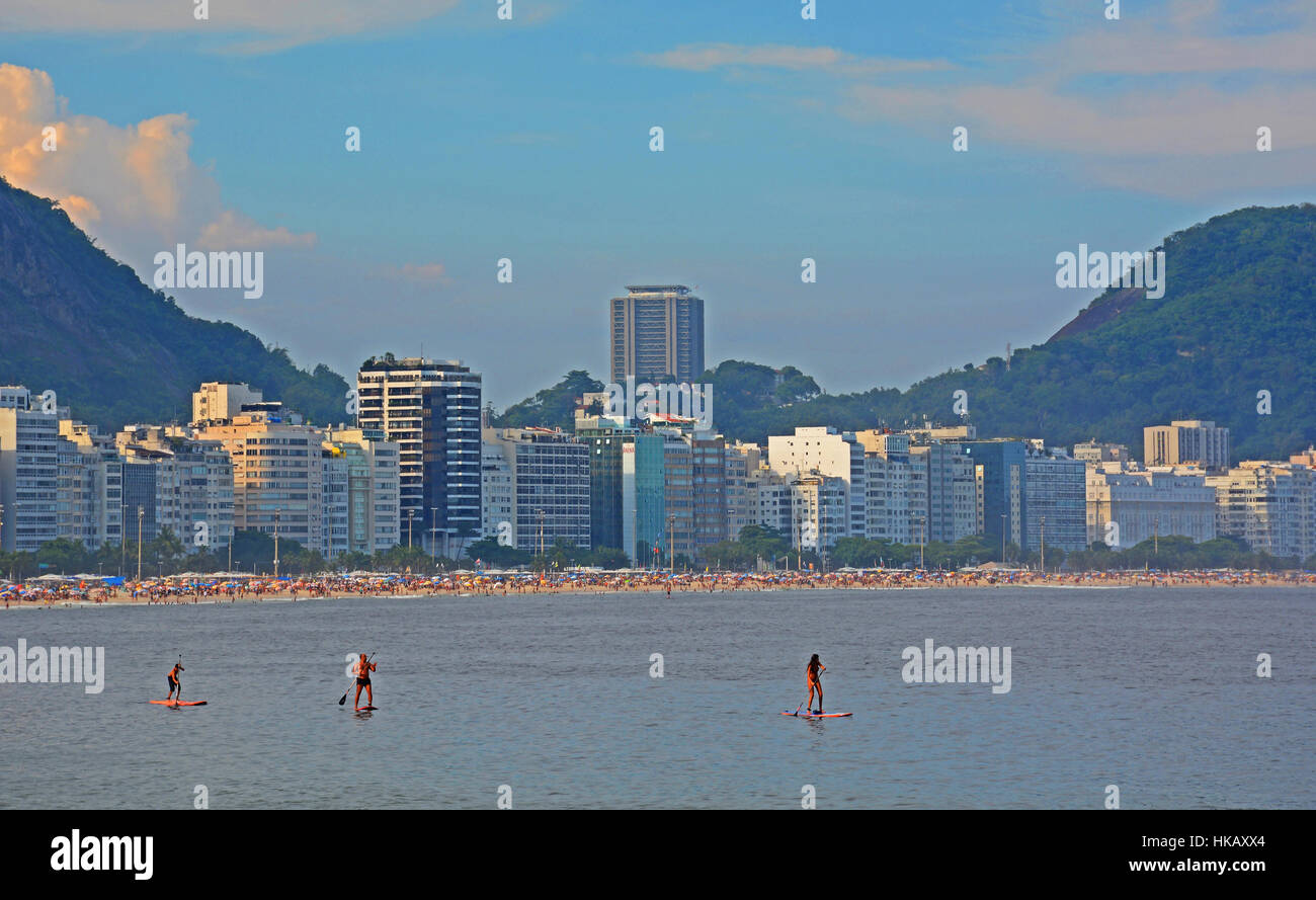 Copacabana Rio de Janeiro Brasilien Stockfoto