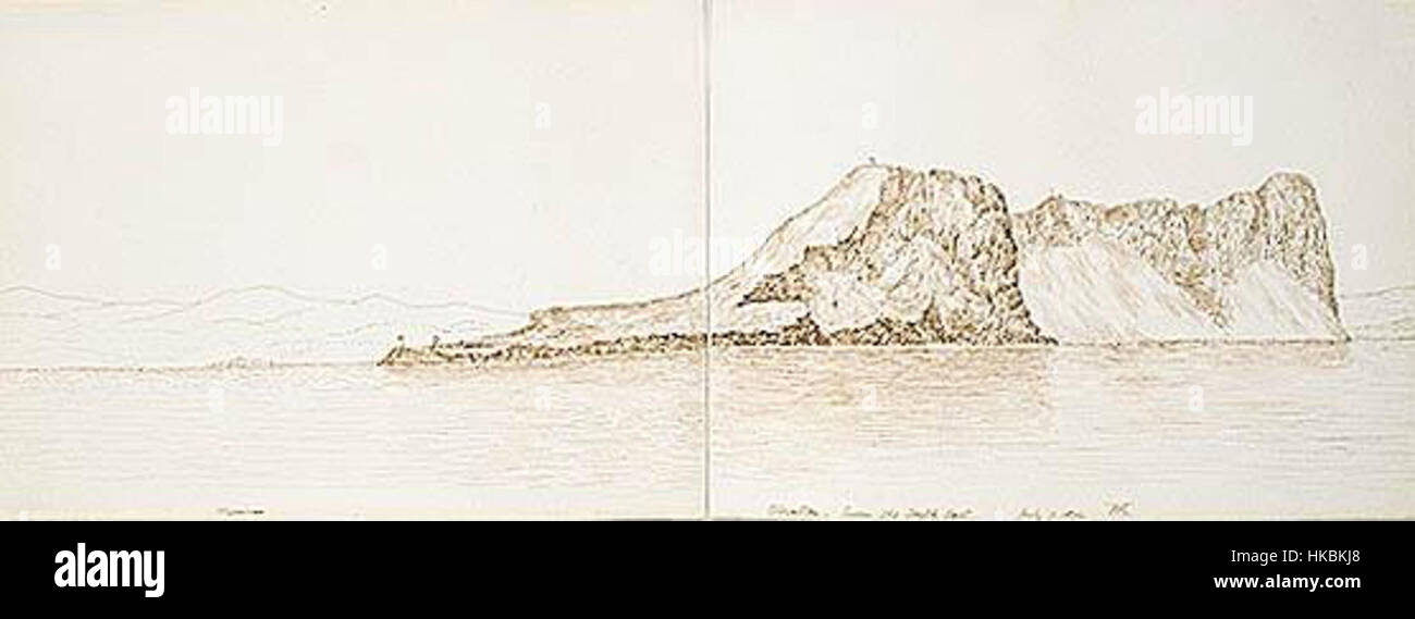 Das Gemälde *Europa* von Sir Whately Eliot aus dem Jahr 1874 illustriert die mythologische Geschichte Europas, wobei sie sich auf ihre Entführung durch Zeus konzentriert. Das Werk verbindet klassische Themen mit romantisierten Landschaften und zeigt Eliots Fähigkeit, alte Mythen zum Leben zu erwecken. Stockfoto