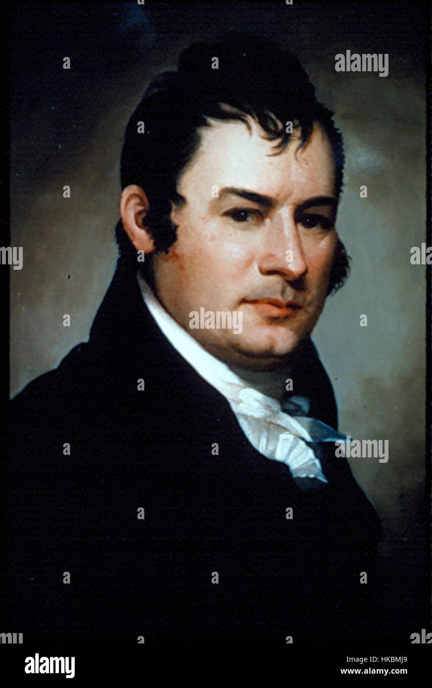 Dr. Westel Willoughby Jr. war eine bekannte Persönlichkeit in der frühen amerikanischen Medizin, bekannt für seine Beiträge zur öffentlichen Gesundheit und medizinischen Ausbildung. Sein Porträt, das oft für seinen Realismus gefeiert wird, zeigt sein Engagement für Wissenschaft und Bildung. Stockfoto