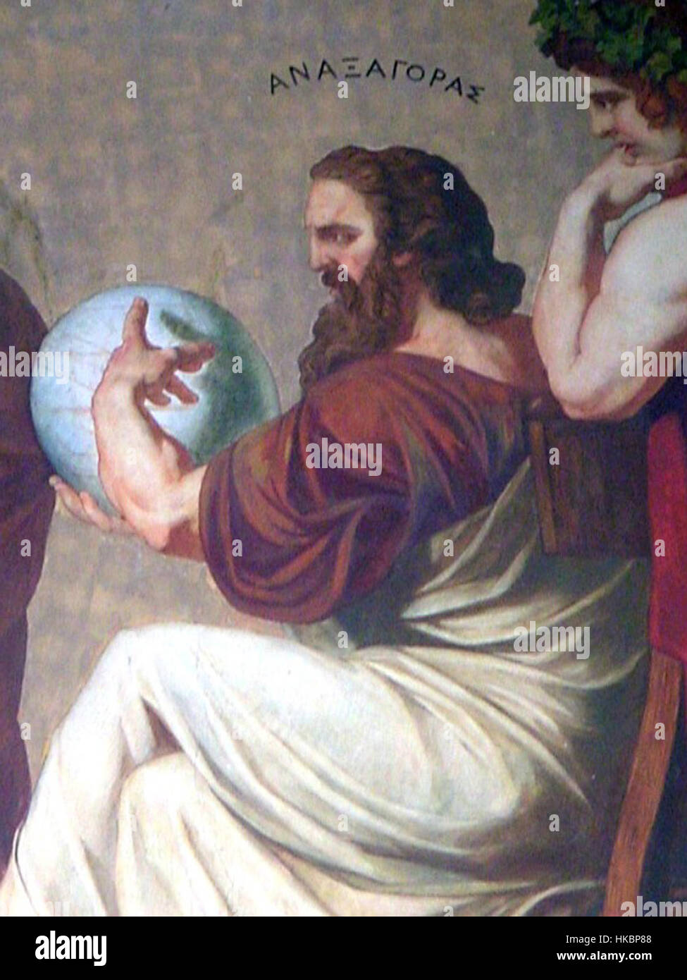 Dieses Kunstwerk, das Anaxagoras Lebiedzki Rahl zugeschrieben wird, ist ein Beispiel für Kunst des frühen 19. Jahrhunderts, das klassischen Einfluss mit modernen Empfindlichkeiten verbindet. Das Stück reflektiert die intellektuellen und künstlerischen Bewegungen der Zeit, geprägt von der Suche nach Klarheit und Ausgewogenheit in der Form. Stockfoto