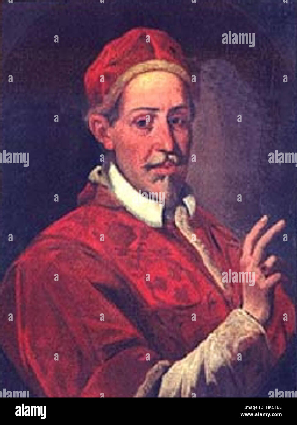 Papst Innozenz XII. War von 1691 bis 1700 ein religiöser Führer der katholischen Kirche. Sein Papsttum konzentrierte sich auf die Reform der Kirche und die Förderung diplomatischer Beziehungen zu anderen staaten. Stockfoto