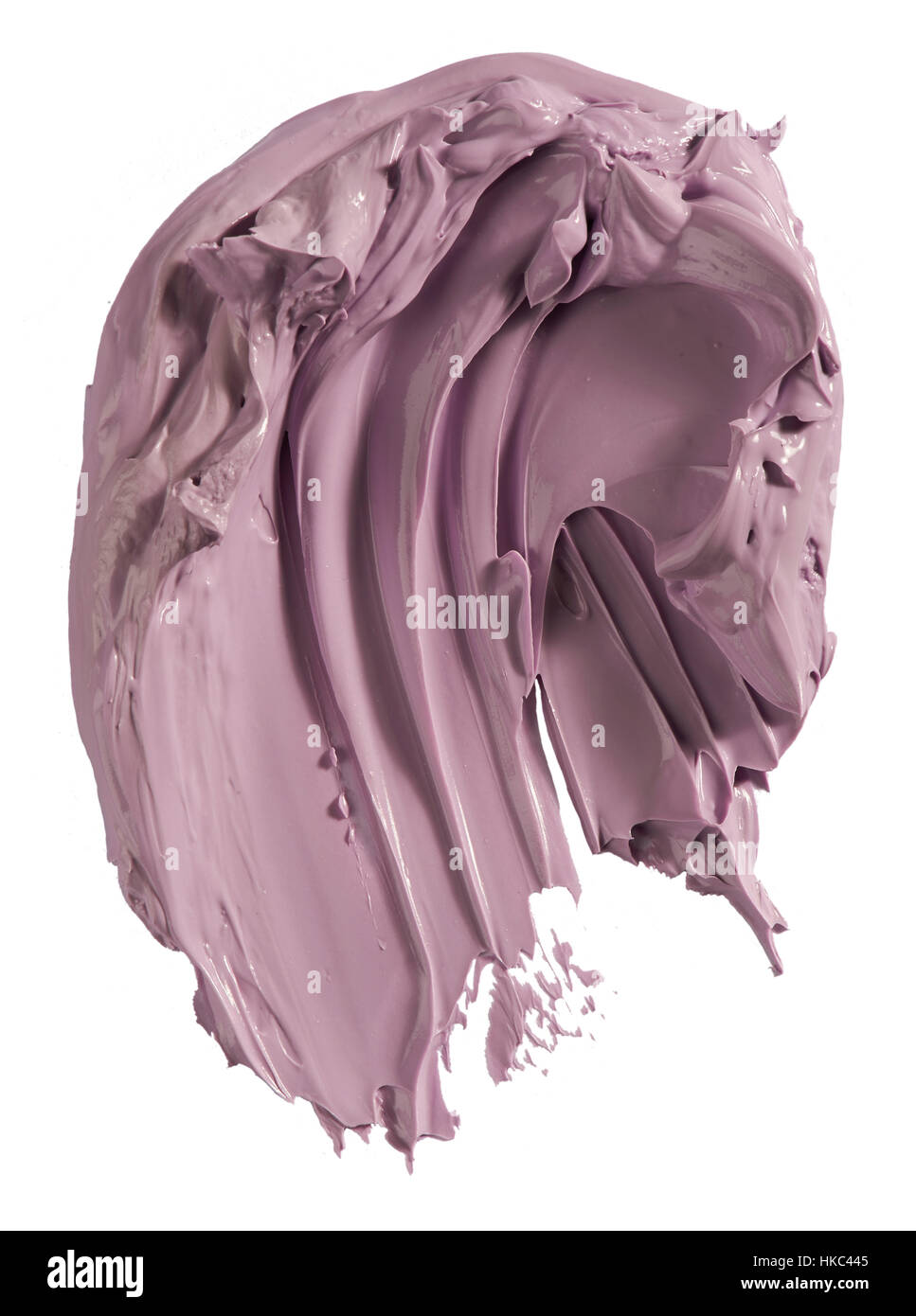 Einen Ausschnitt der Schönheit Bild einer Stichprobe von rosa Gesichtsmaske. Stockfoto