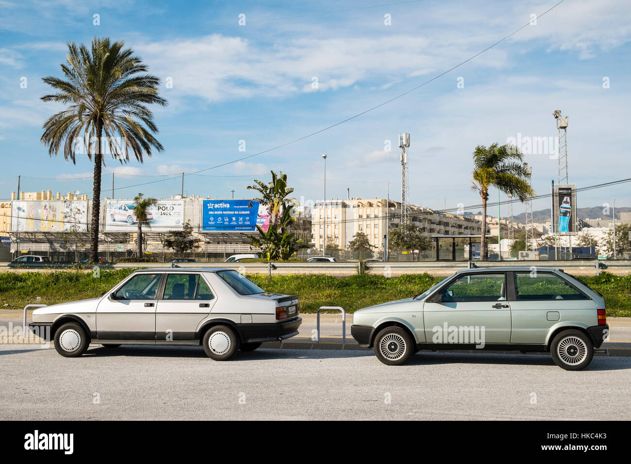 1990 seat Malaga 1,2-1986 Seat Ibiza 1.2 GLX Stockfoto