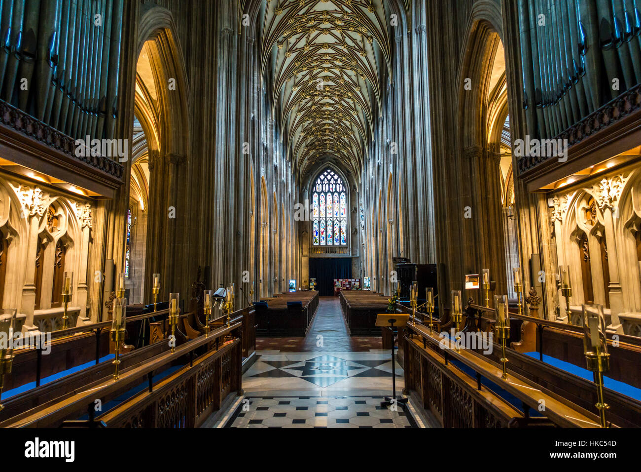 St. Saint Mary Redcliffe Bezirk anglikanische Pfarrkirche Bristol England Stockfoto