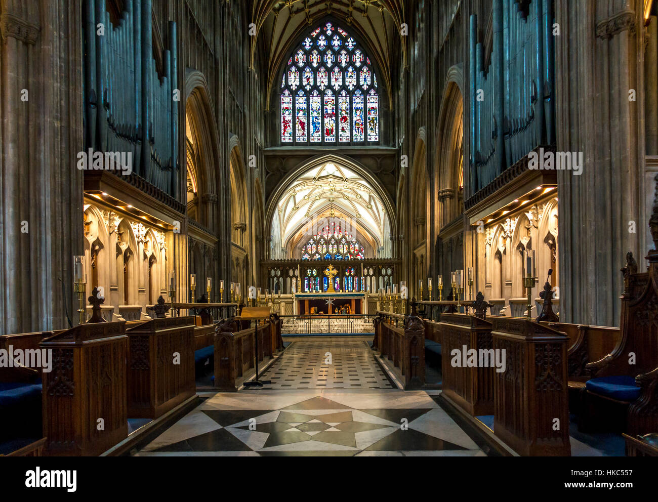 St. Saint Mary Redcliffe Bezirk anglikanische Pfarrkirche Bristol England Stockfoto