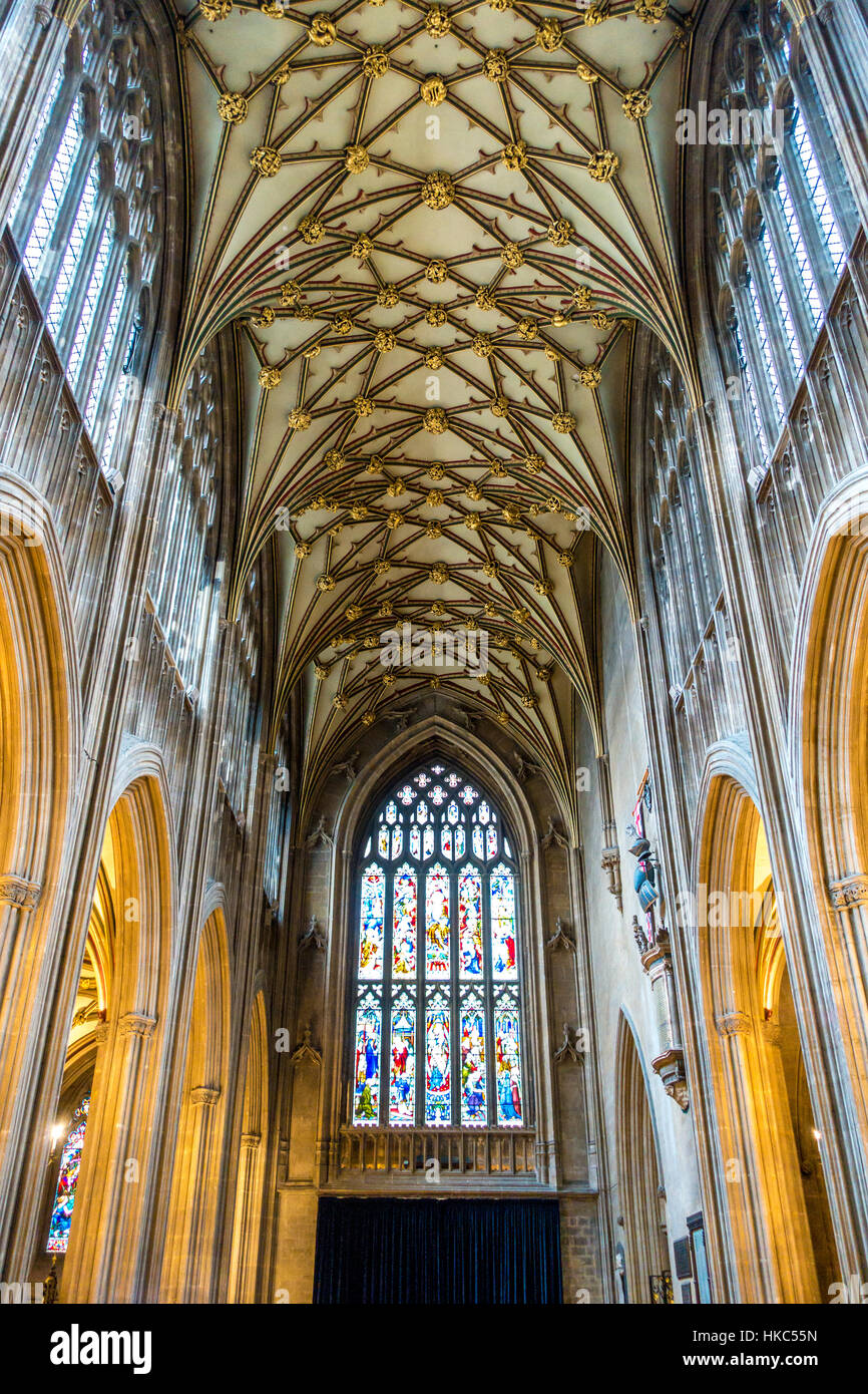St. Saint Mary Redcliffe Bezirk anglikanische Pfarrkirche Bristol England Stockfoto
