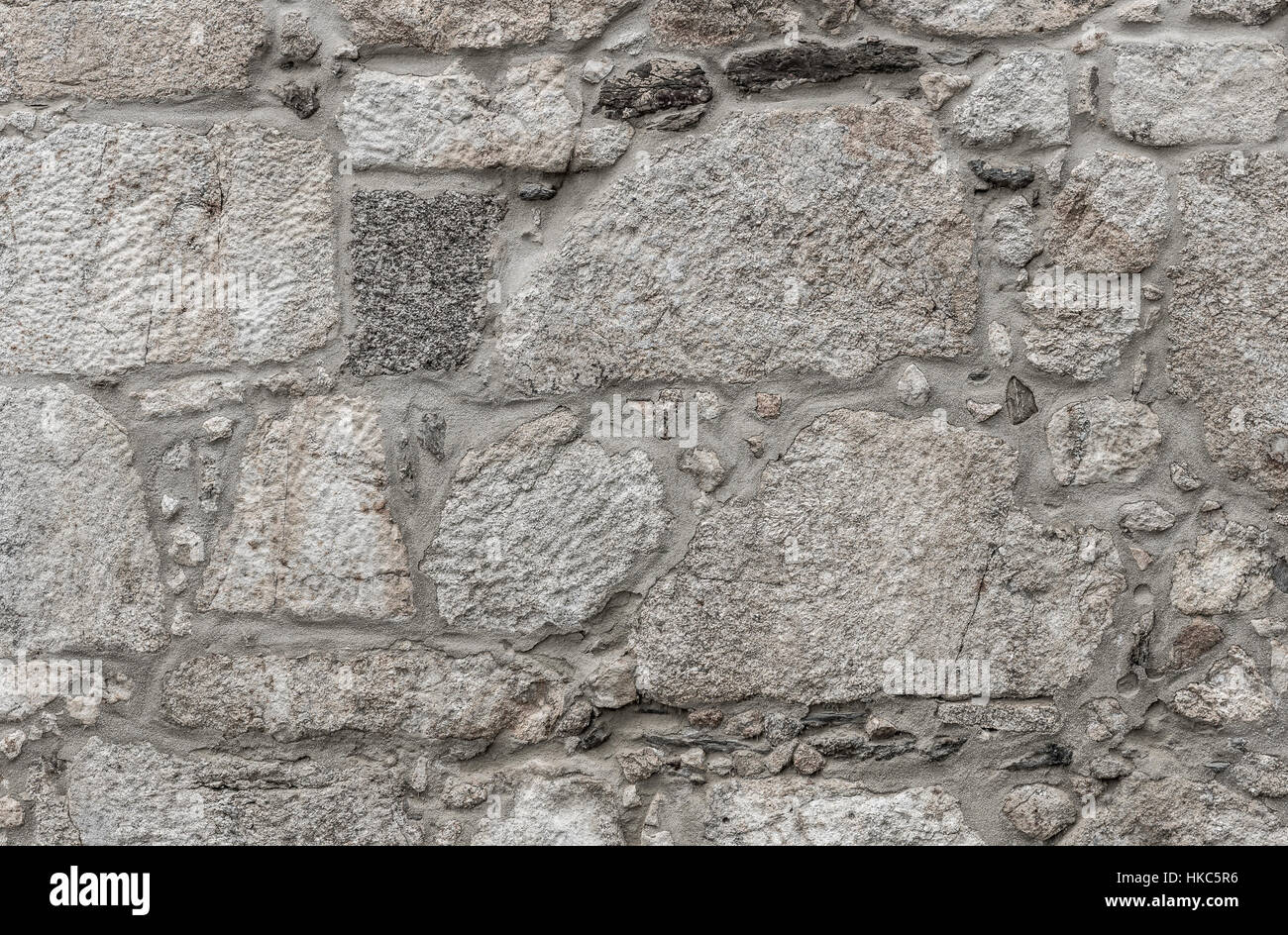 Natürlichen grauen Pflaster Stein Textur für Boden, Wand oder Pfad. Traditionelle Zaun, Gericht, Hinterhof oder Pflasterung der Straße. Stockfoto