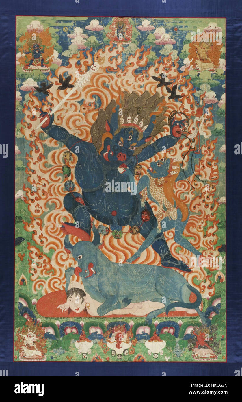 Yama und Yami Ost-Tibet Kham Region, ca. 1675 1725, LACMA Stockfoto