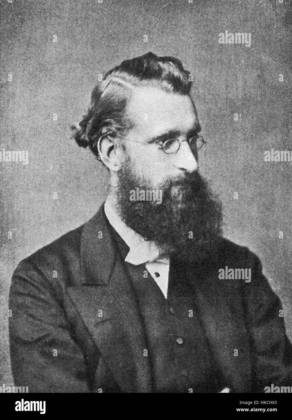 Dieses Gemälde mit dem Titel „Oxford Don Creighton 1870“ stellt eine herausragende akademische Persönlichkeit der Universität Oxford dar. Die Kleidung und das Verhalten des Subjekts spiegeln die geschätzte Position eines Universitätsprofessors im späten 19. Jahrhundert wider und heben das intellektuelle und wissenschaftliche Leben dieser Zeit hervor. Stockfoto