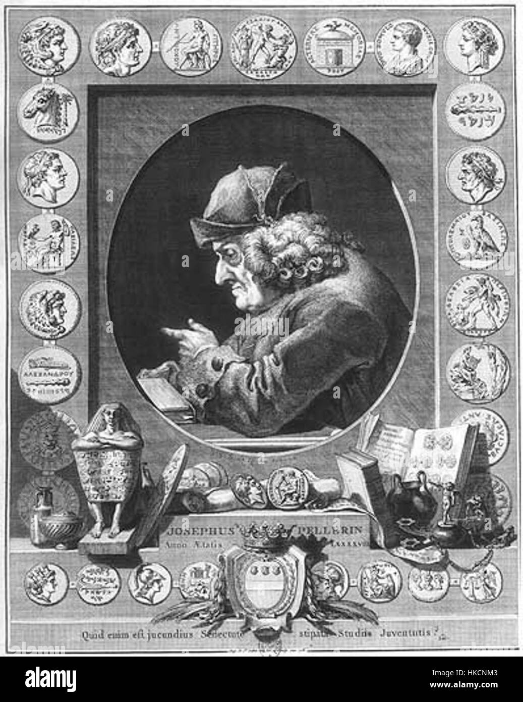 Die „Pellerin Pieces“ beziehen sich auf eine Sammlung von Kunstwerken, die jeweils den komplizierten Stil und die Eleganz europäischer Porträts des 18. Jahrhunderts widerspiegeln. Die Stücke sind bekannt für ihre Liebe zum Detail und ihre Darstellung des zeitgenössischen gesellschaftlichen Lebens während dieser Zeit. Stockfoto