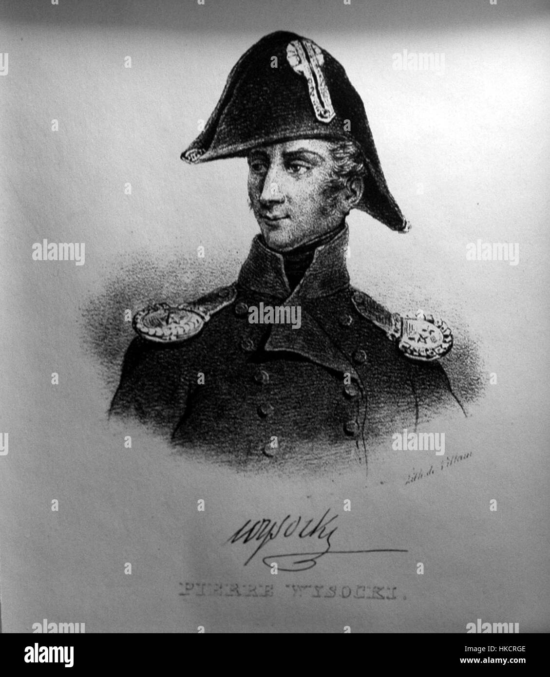 Ein Gemälde von Pierre Wysocki aus dem Jahr 1830, das historische Themen mit einem Schwerpunkt auf Realismus und detaillierten Pinselarbeiten darstellt. Das Stück betont Wysockis einzigartige Interpretation des Lebens des 19. Jahrhunderts, indem es satte Farben und komplizierte Texturen vereint. Stockfoto