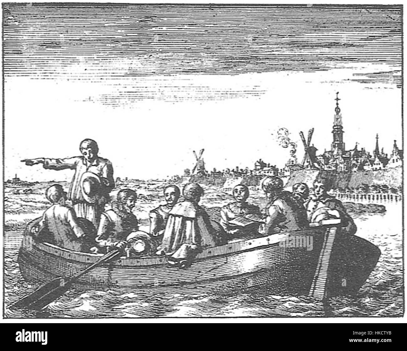 *Barca Peter Pietersz*s Ölgemälde spiegelt den Einfluss der Renaissance-Kunst wider. Das Werk zeigt historische Figuren und Szenen mit satten Farben und detaillierten Pinselarbeiten, die für den meisterhaften Stil des Künstlers charakteristisch sind. Stockfoto