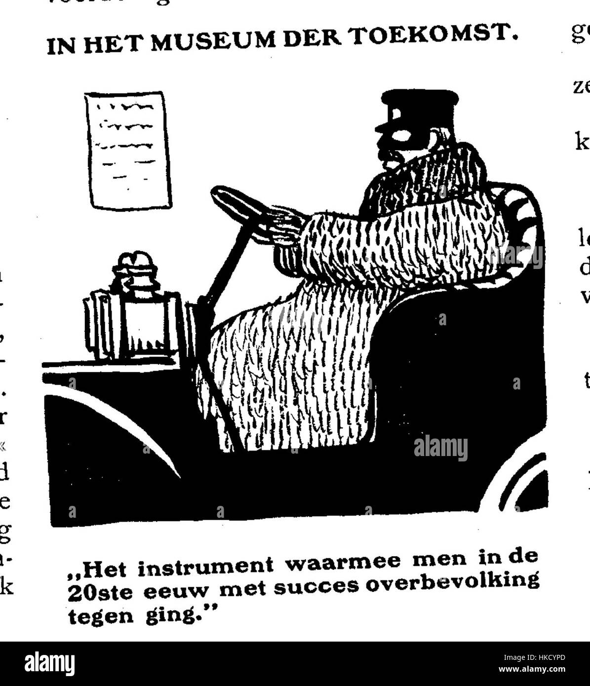 Diese Ausgabe von „de Notenkraker“ vom 6. Oktober 1907 enthält ein Werk von Albert Hahn. Die Publikation zeichnet sich durch ihre satirischen Illustrationen und Kommentare zur zeitgenössischen Gesellschaft aus, die charakteristisch für die niederländischen politischen Karikaturen und Zeitschriften des frühen 20. Jahrhunderts sind. Stockfoto