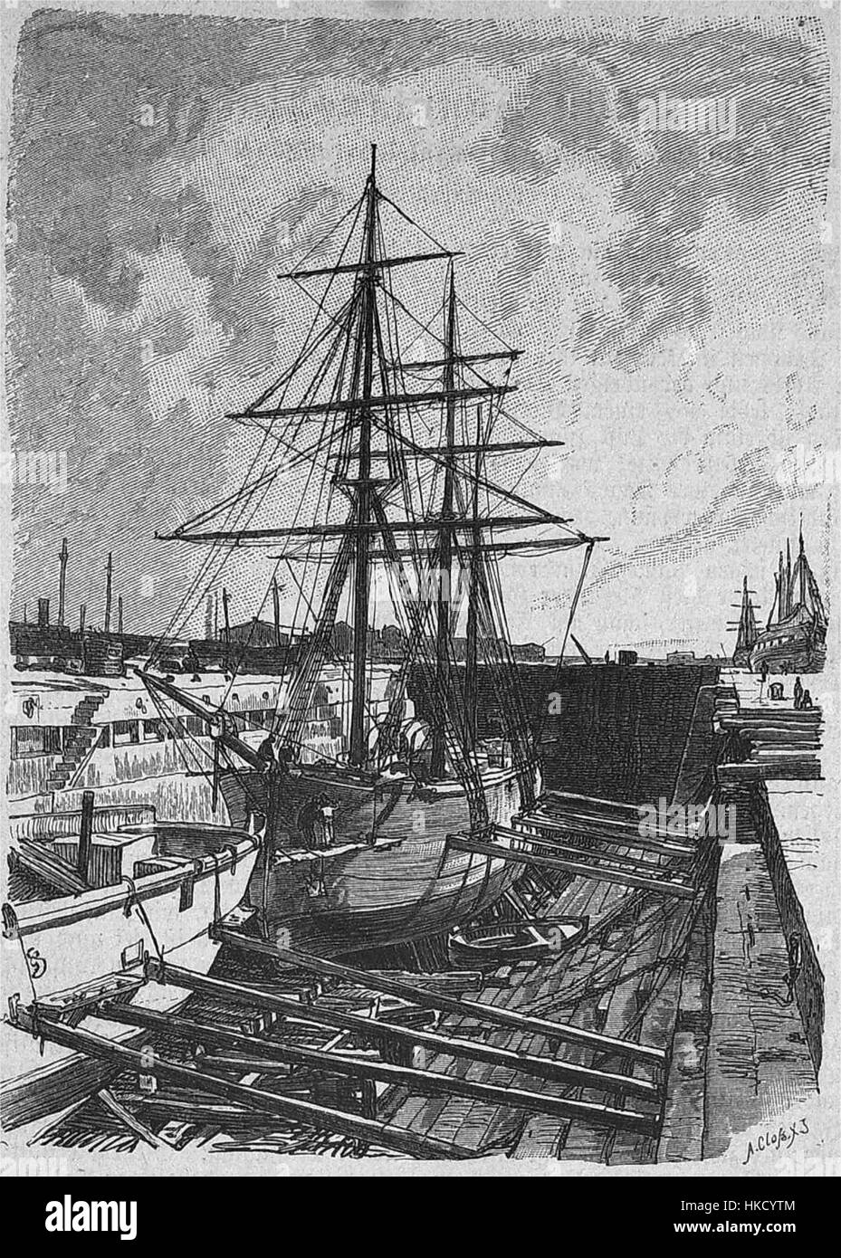 Eine Illustration aus der deutschen Zeitschrift *die Gartenlaube* aus dem Jahr 1894, die ihre Rolle bei der Popularisierung der bildenden Kunst im späten 19. Jahrhundert zeigt, oft mit literarischen und kulturellen Themen. Stockfoto