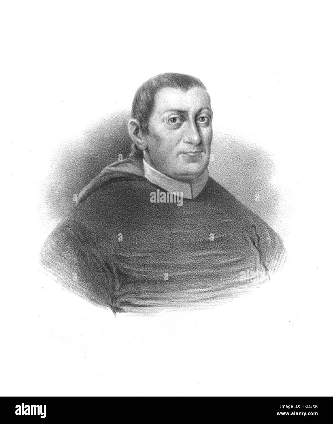 Dieses Porträt zeigt Jan Tarnowski, den Primaten von Polen. Das Gemälde fängt seine würdevolle Präsenz als religiöse und politische Schlüsselfigur in Polen im 16. Jahrhundert ein. Stockfoto